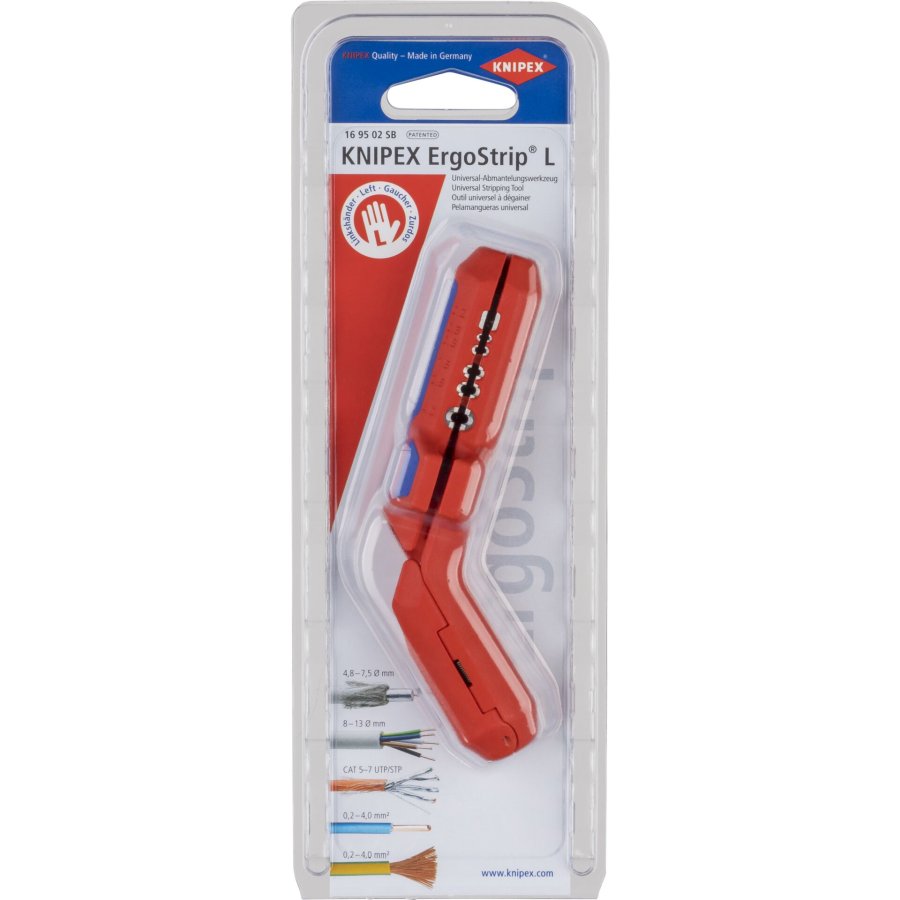 KNIPEX ErgoStrip Universal Stripping Tool for left handers #1