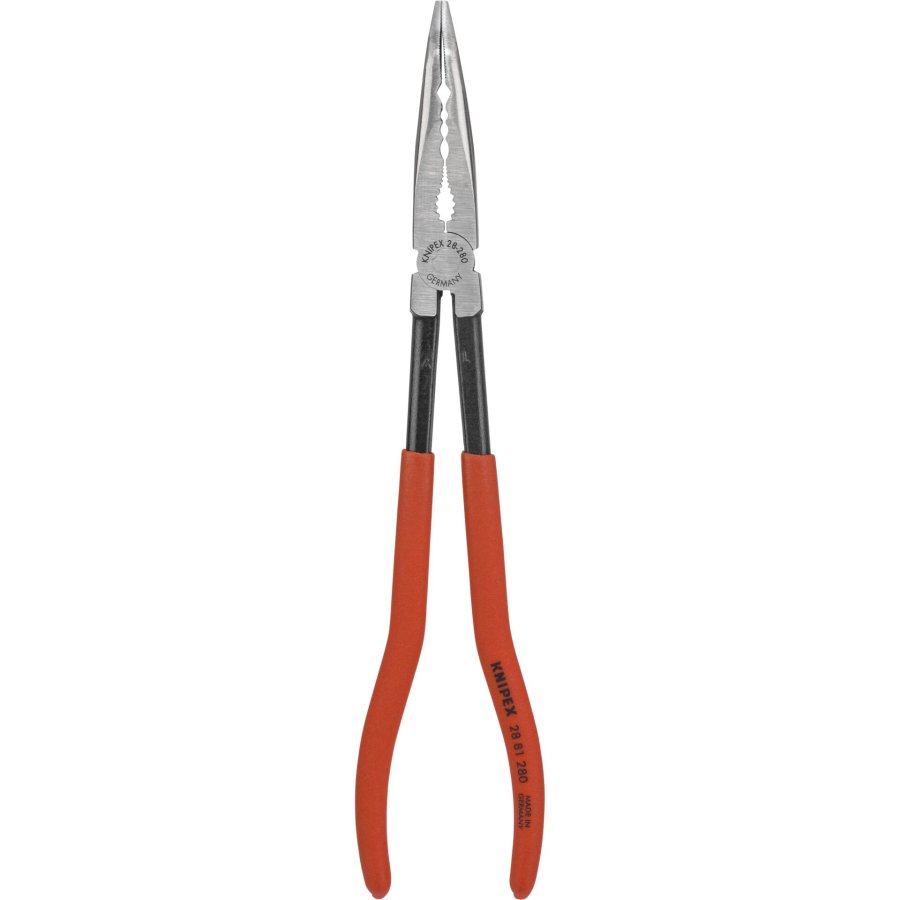 KNIPEX Long Reach Needle Nose Pliers with transverse profiles #1