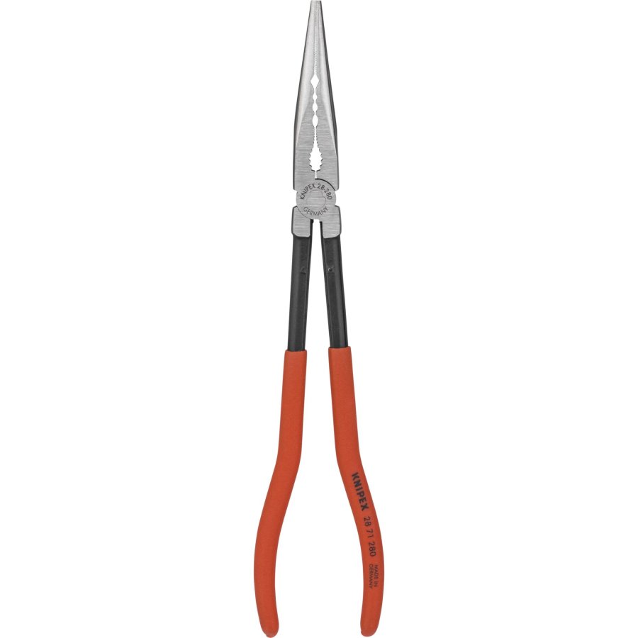 KNIPEX Long Reach Needle Nose Pliers with transverse profiles #1