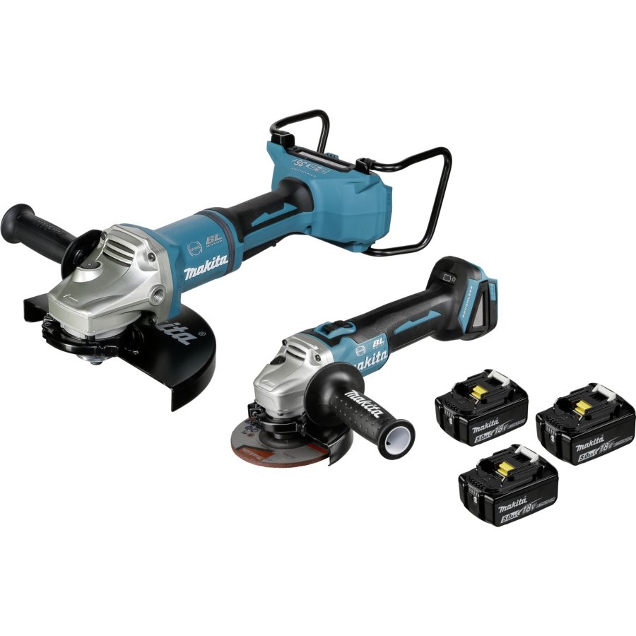 Makita DLX2245PT1 Cordless Angle Grinder Set #1