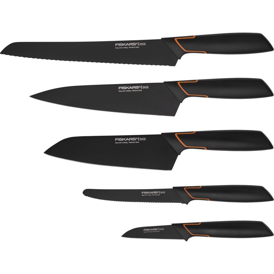 Fiskars kitchen knife Edge Black Stone Set 5 Knives #3