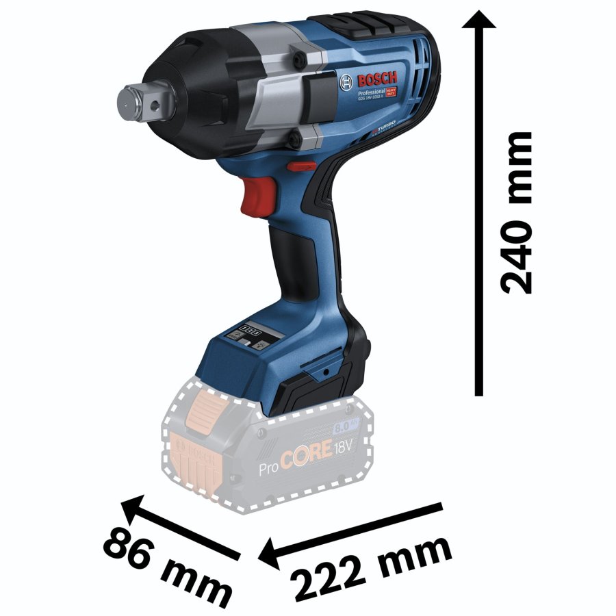 Bosch GDS 18V-1050 H L-BOXX Cordless Impact Driver #2
