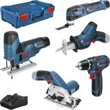 Bosch 12V Profi Set 5 pcs. GSR+GST+GOP+GKS+GSA #1