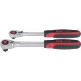 KS Tools SlimPOWER Reversible Ratchetn Set, 2-pcs 1/4 + 1/2 #1