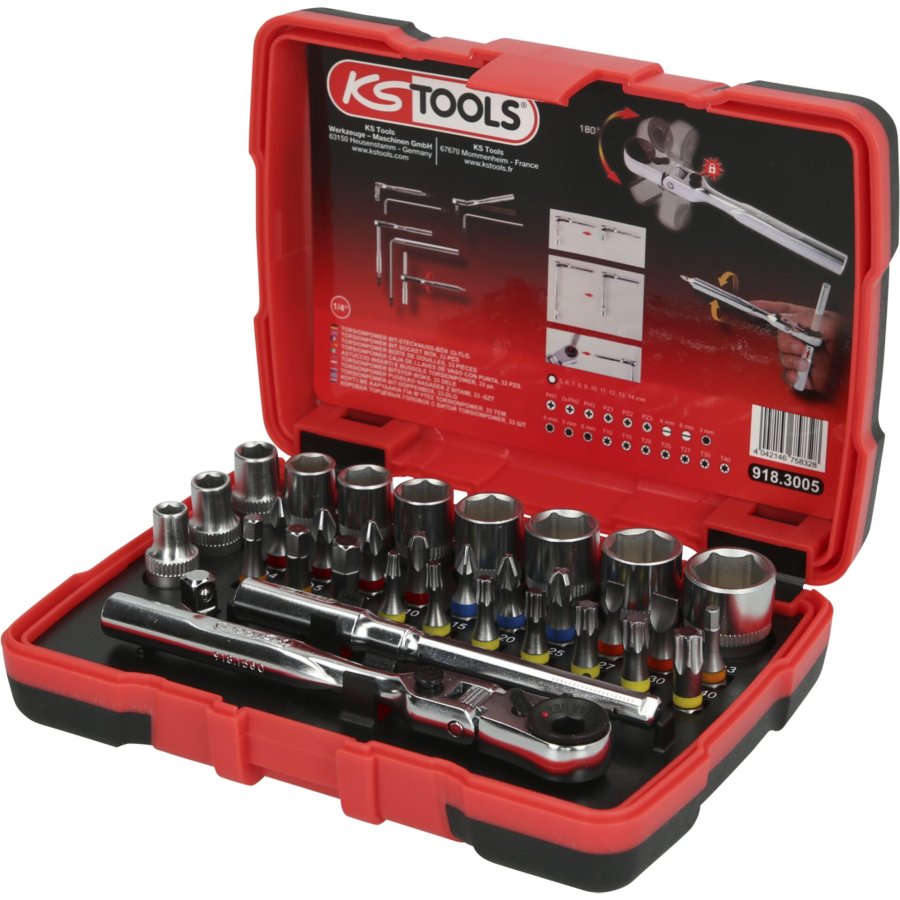 KS Tools 1/4  TORSIONpower Socket Box 33-piece #3