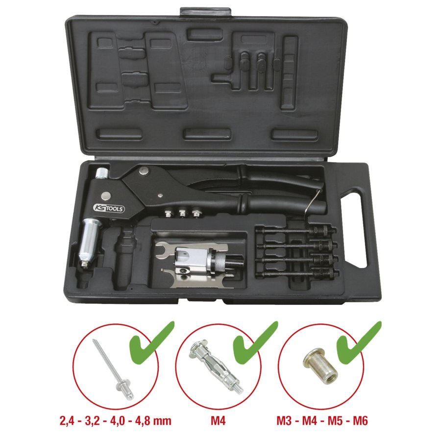 KS Tools Universal Hand Riveting Tool Set, 10 pcs #5
