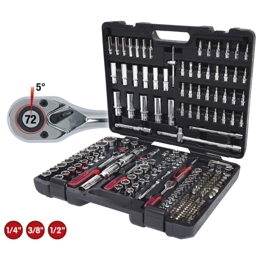 KS Tools 1/4 + 3/8 + 1/2 CHROMEplus Socket Set   195 pcs #2