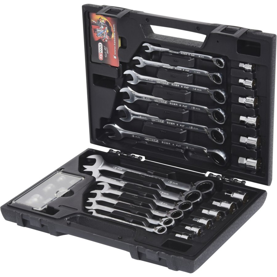 KS Tools GEARplus RINGSTOP Ratchet Ring Spanner-Set #2