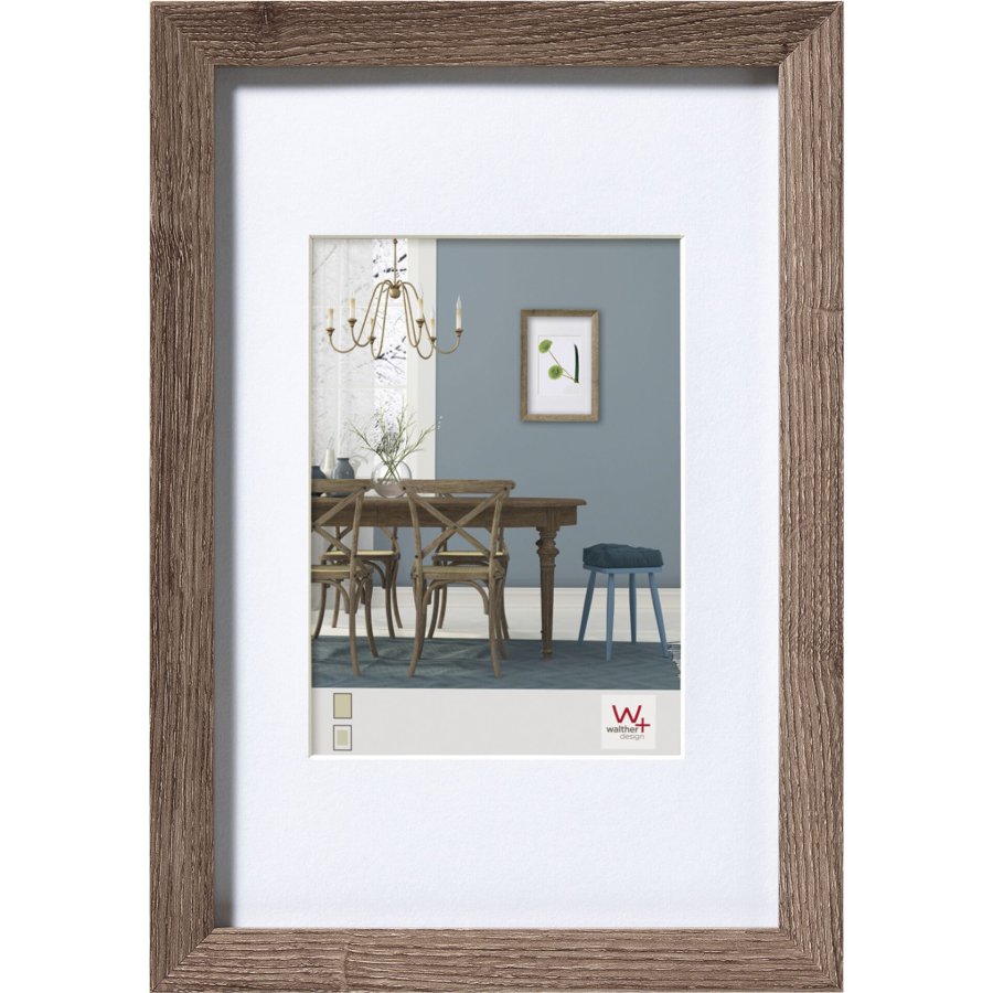 Walther Fiorito nut tree 30x45 Wood incl. Passepartout EF045N #1