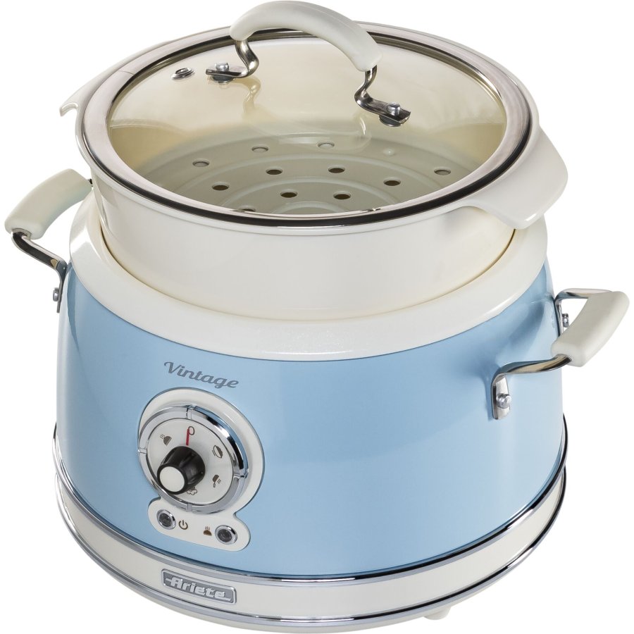 Ariete Vintage Food Steamer, blue #1