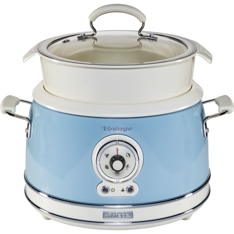 Ariete Vintage Food Steamer, blue #3