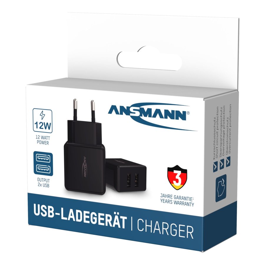 Ansmann Home Charger HC212 2xUSB 2400mA black #8