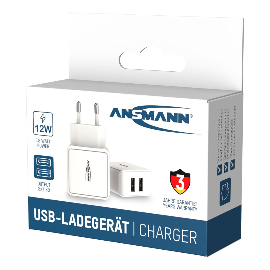 Ansmann Home Charger HC212 2xUSB 2400mA white #9