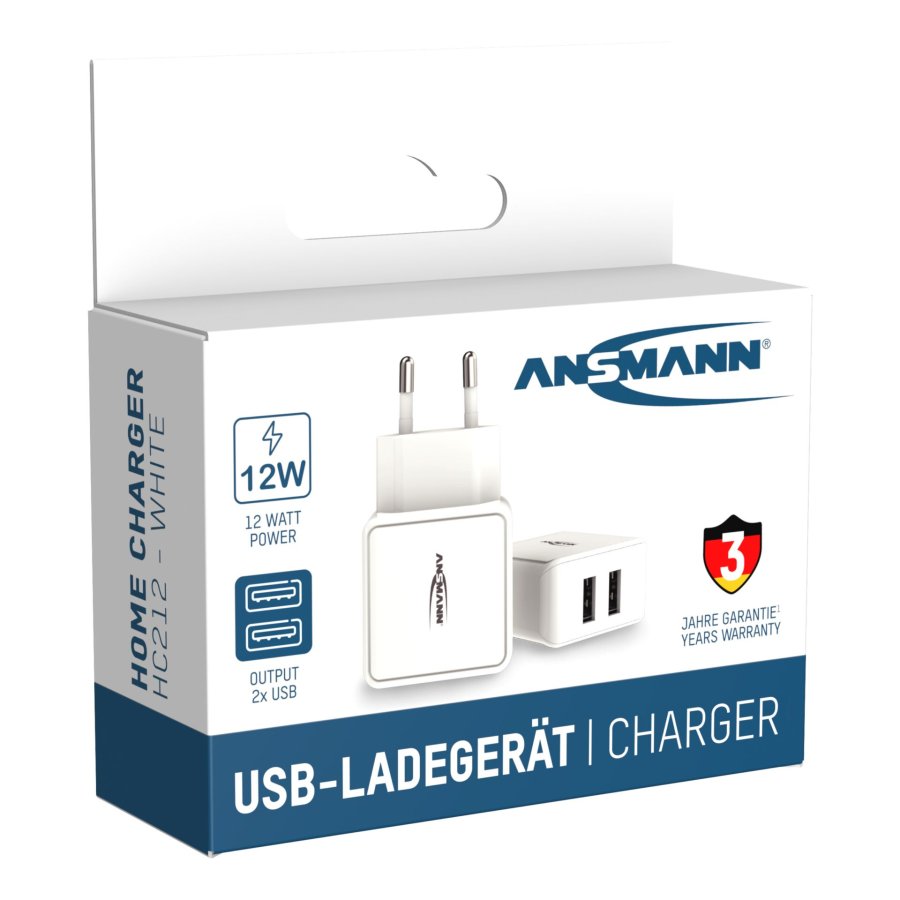 Ansmann Home Charger HC212 2xUSB 2400mA white #10