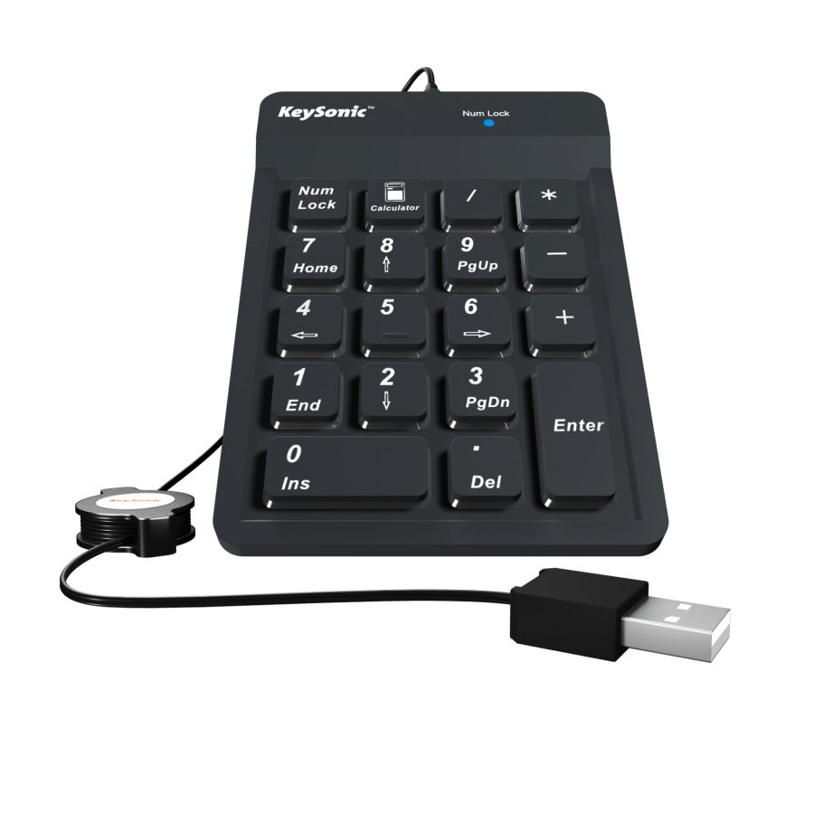 KeySonic ACK 118 BK Numeric Keypad USB #3