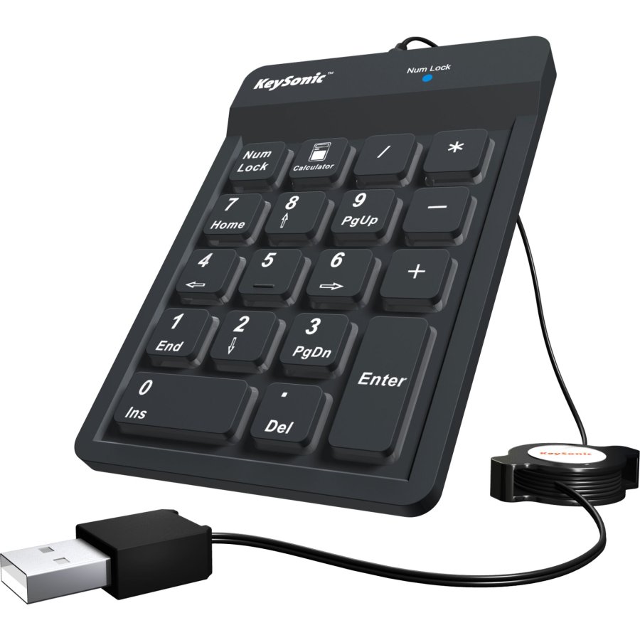 KeySonic ACK 118 BK Numeric Keypad USB #4