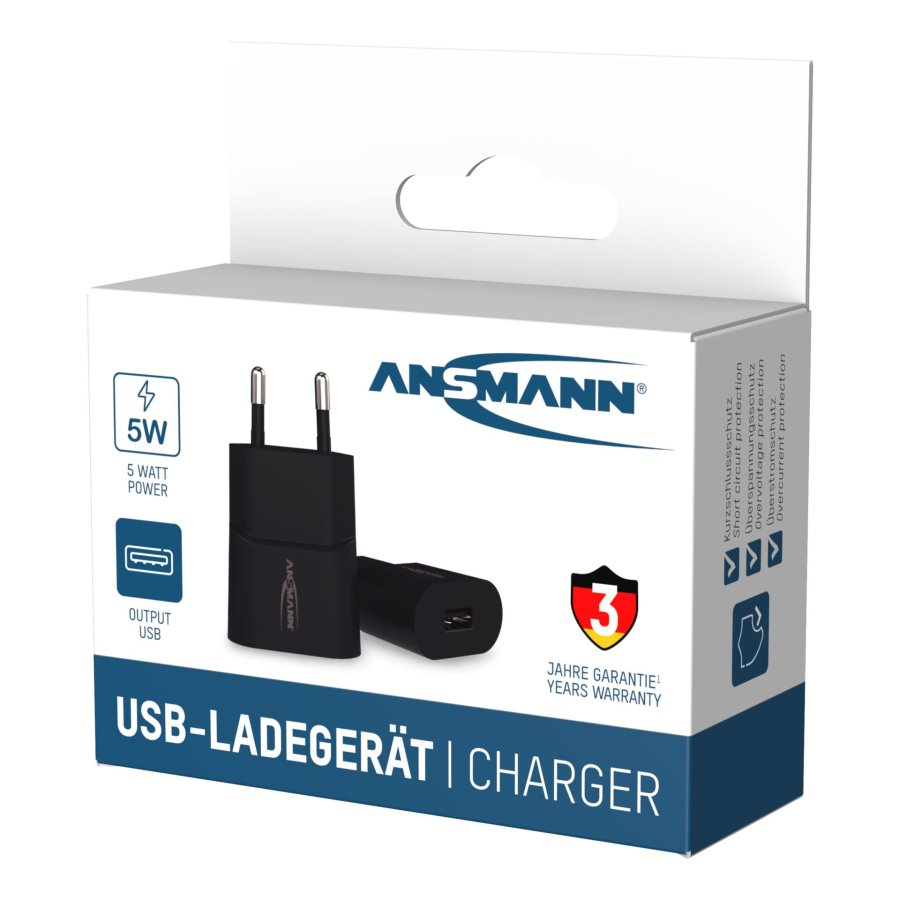 Ansmann Home Charger HC105 1xUSB 1000mA black #8