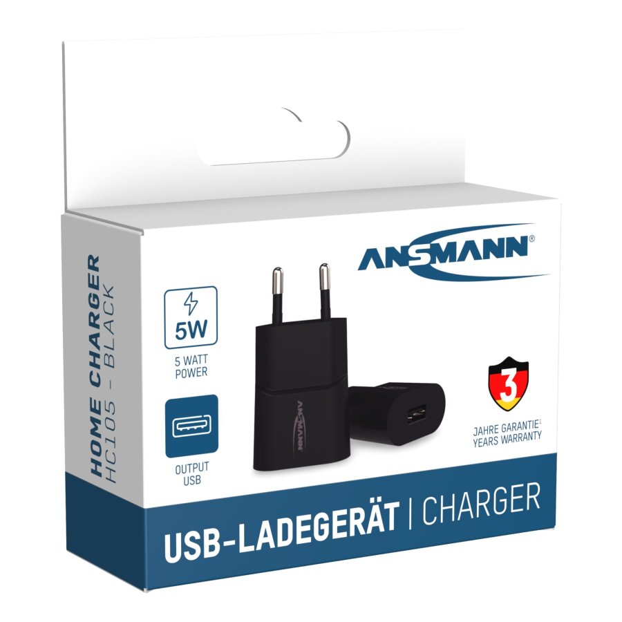 Ansmann Home Charger HC105 1xUSB 1000mA black #9