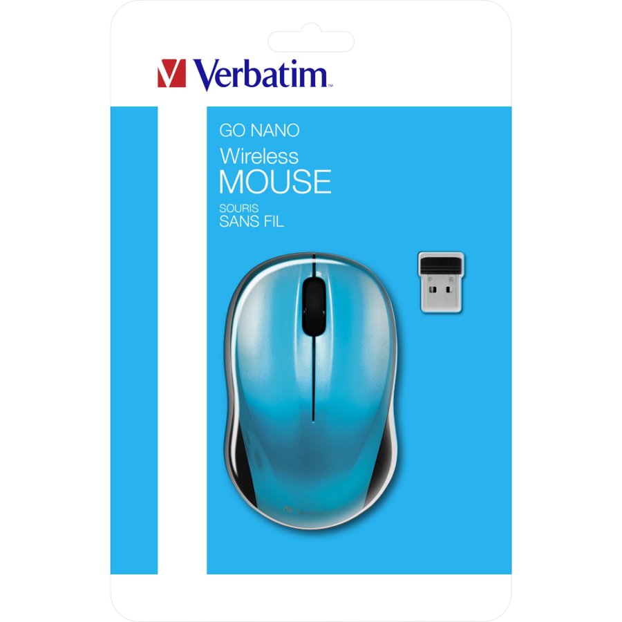 Verbatim Go Nano Wireless Mouse Caribbean Blue       49044 #8