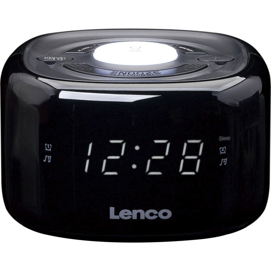 FM Clock Radio med natlys Sort #1