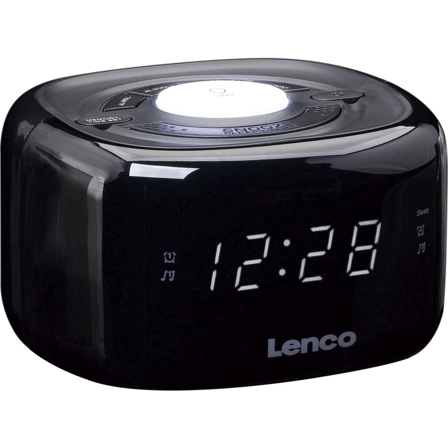 FM Clock Radio med natlys Sort #2