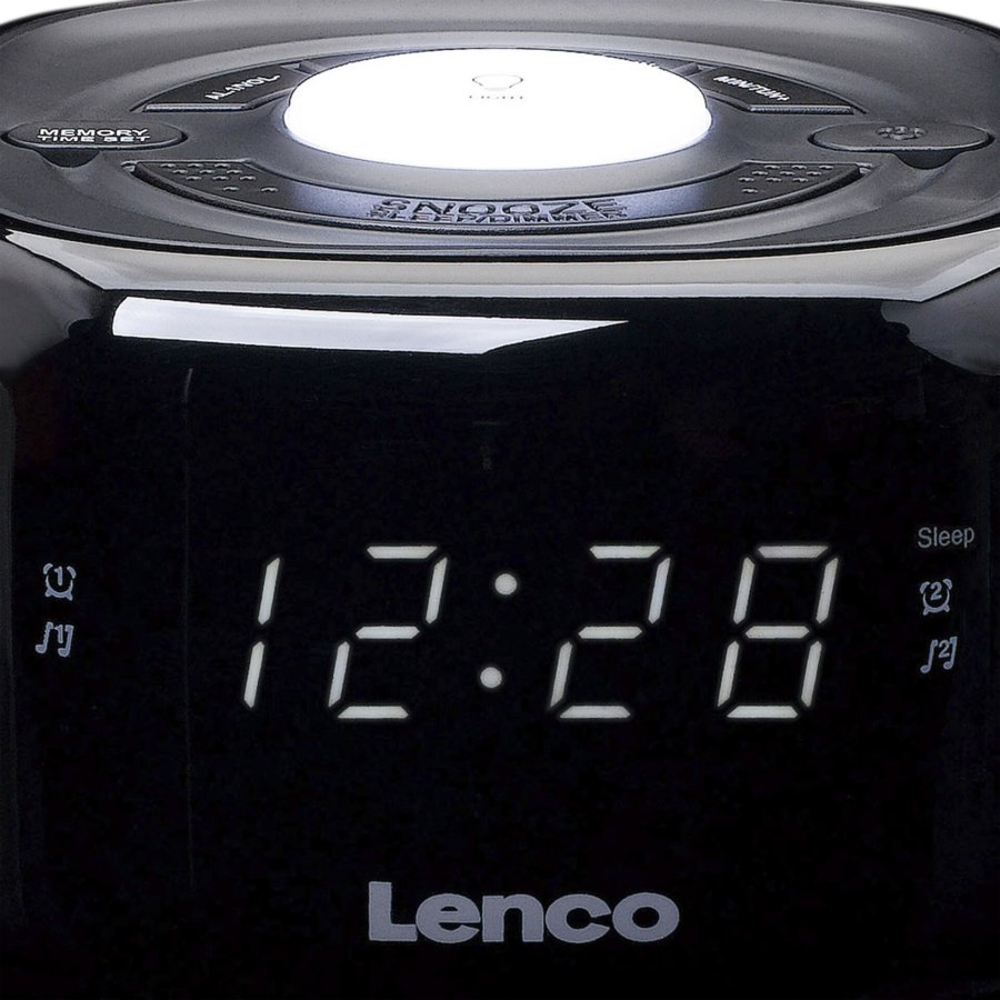FM Clock Radio med natlys Sort #4