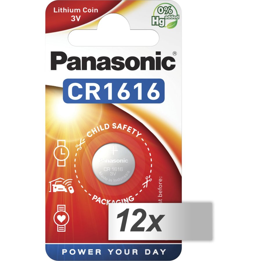 12x1 Panasonic CR 1616 Lithium Power #1