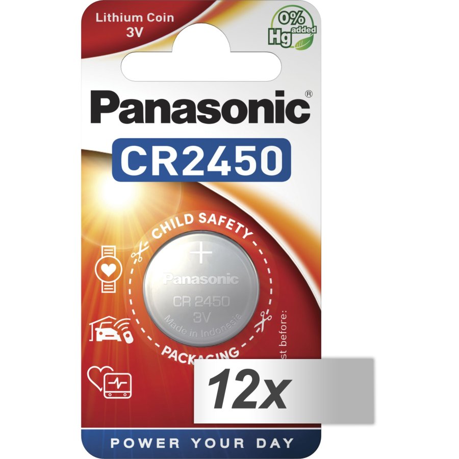 12x1 Panasonic CR 2450 Lithium Power #1