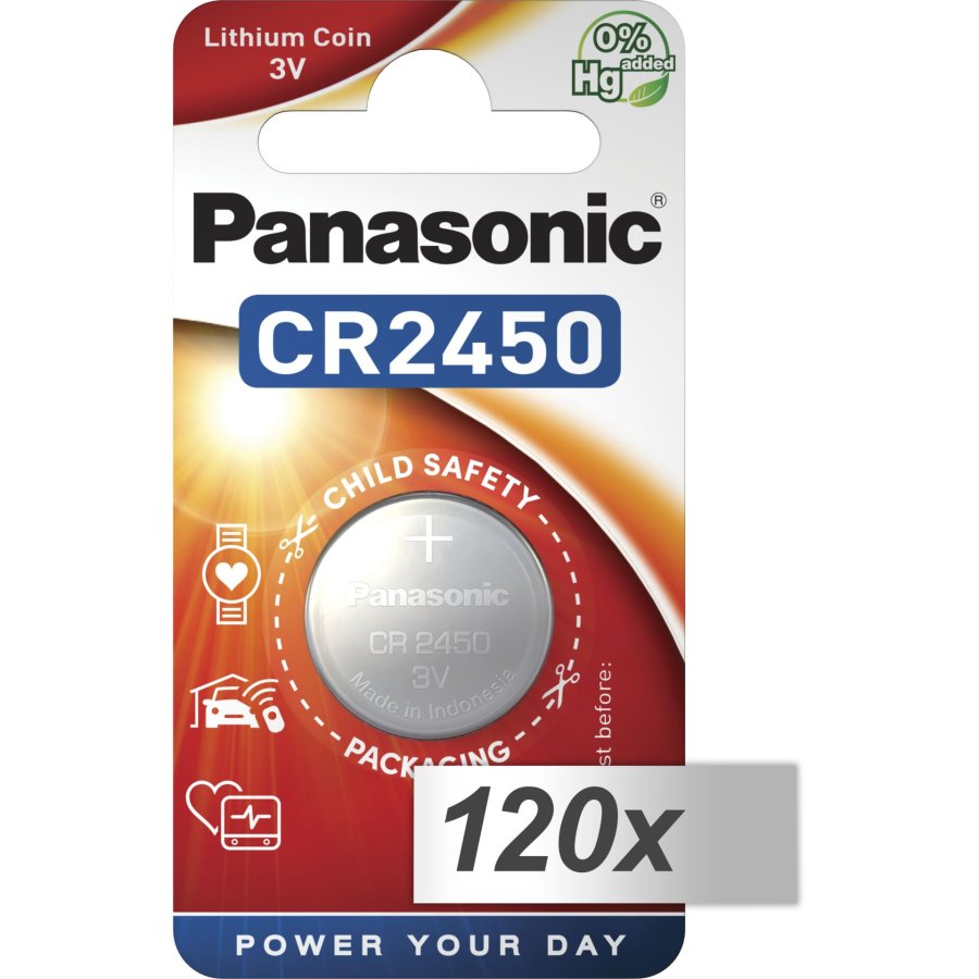 120x1 Panasonic CR 2450 Lithium Power #1