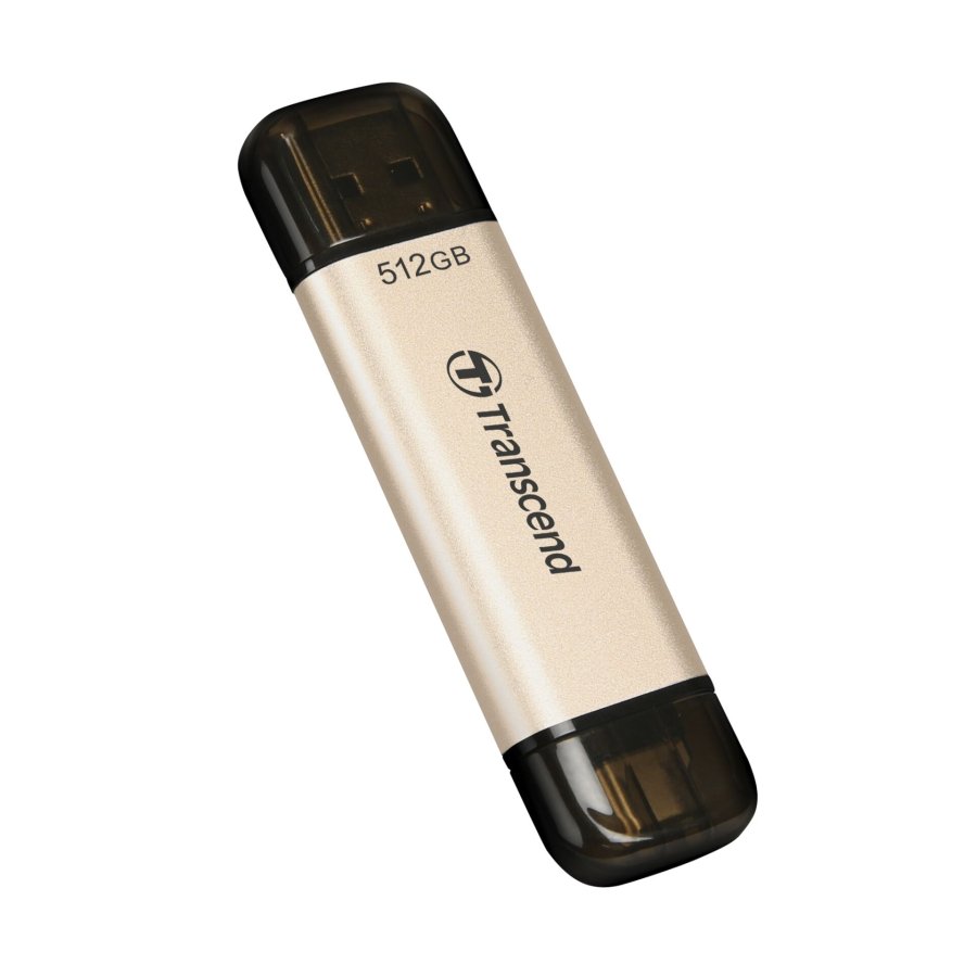 Transcend JetFlash 930C USB-ngle 512 GB USB Type-A / USB Type-C 3.2 Gen 1 (3.1 Gen 1) Guld #2