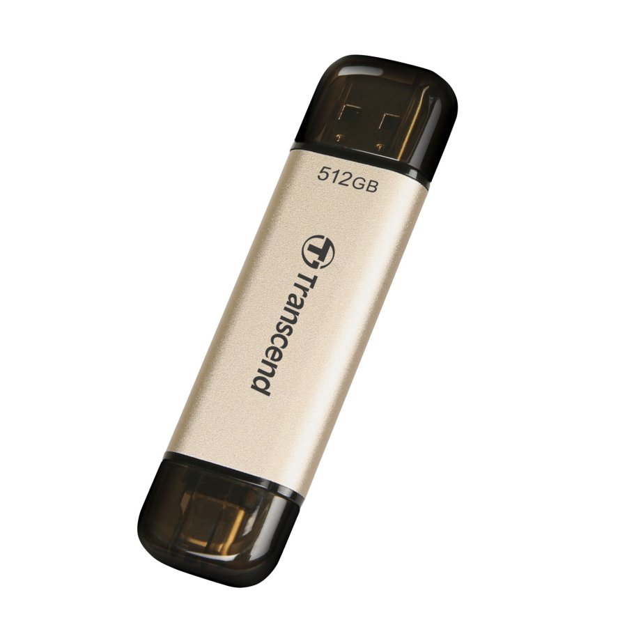 Transcend JetFlash 930C USB-ngle 512 GB USB Type-A / USB Type-C 3.2 Gen 1 (3.1 Gen 1) Guld #3