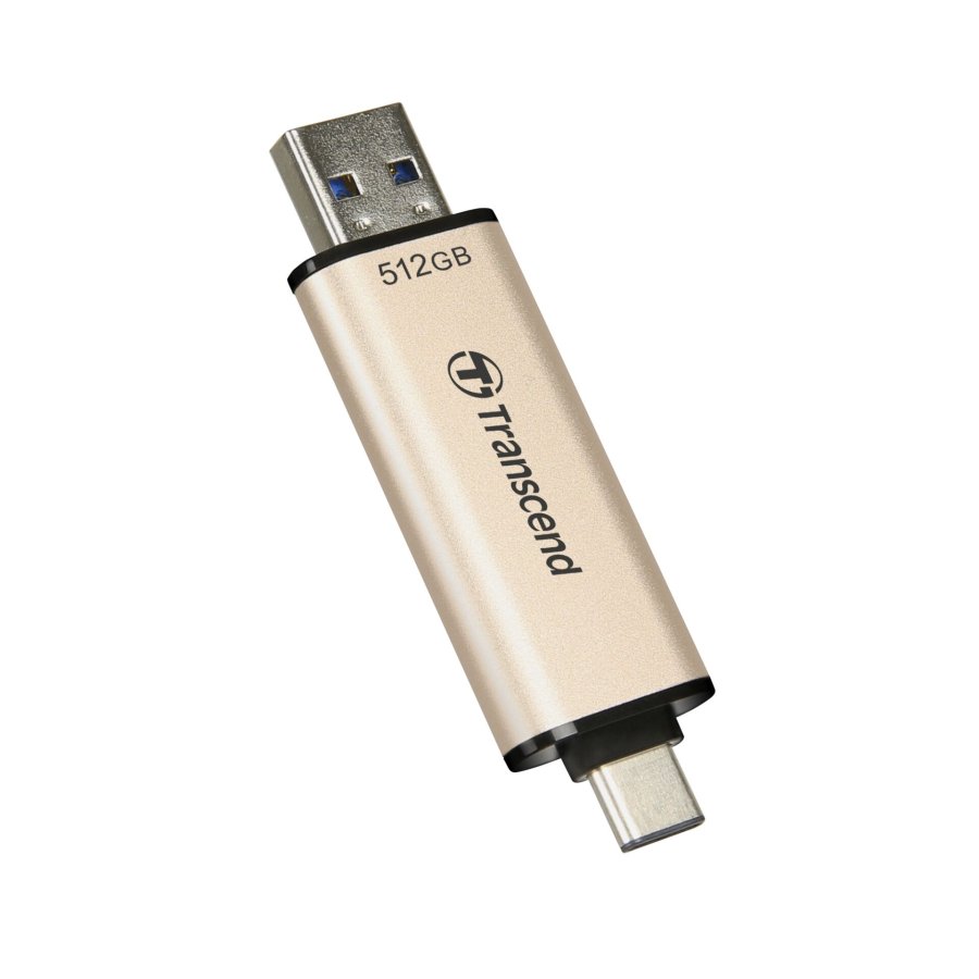Transcend JetFlash 930C USB-ngle 512 GB USB Type-A / USB Type-C 3.2 Gen 1 (3.1 Gen 1) Guld #5