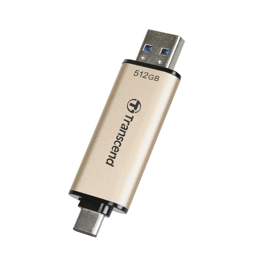 Transcend JetFlash 930C USB-ngle 512 GB USB Type-A / USB Type-C 3.2 Gen 1 (3.1 Gen 1) Guld #6