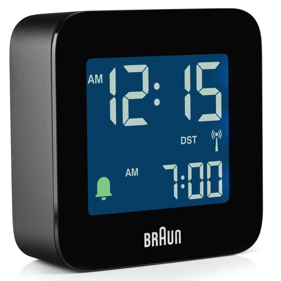 Braun BC 08 B-DCF     black Radio Controlled Alarm Clock #1