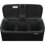 Brabantia Bo Touch Bin black matt, 3 x 11 L #4