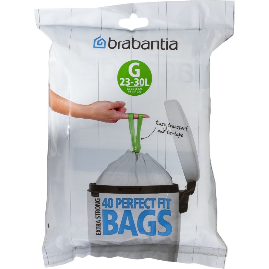 Brabantia PerfectFit Bin Liner Type G 25-30 L, 40 Bags #1