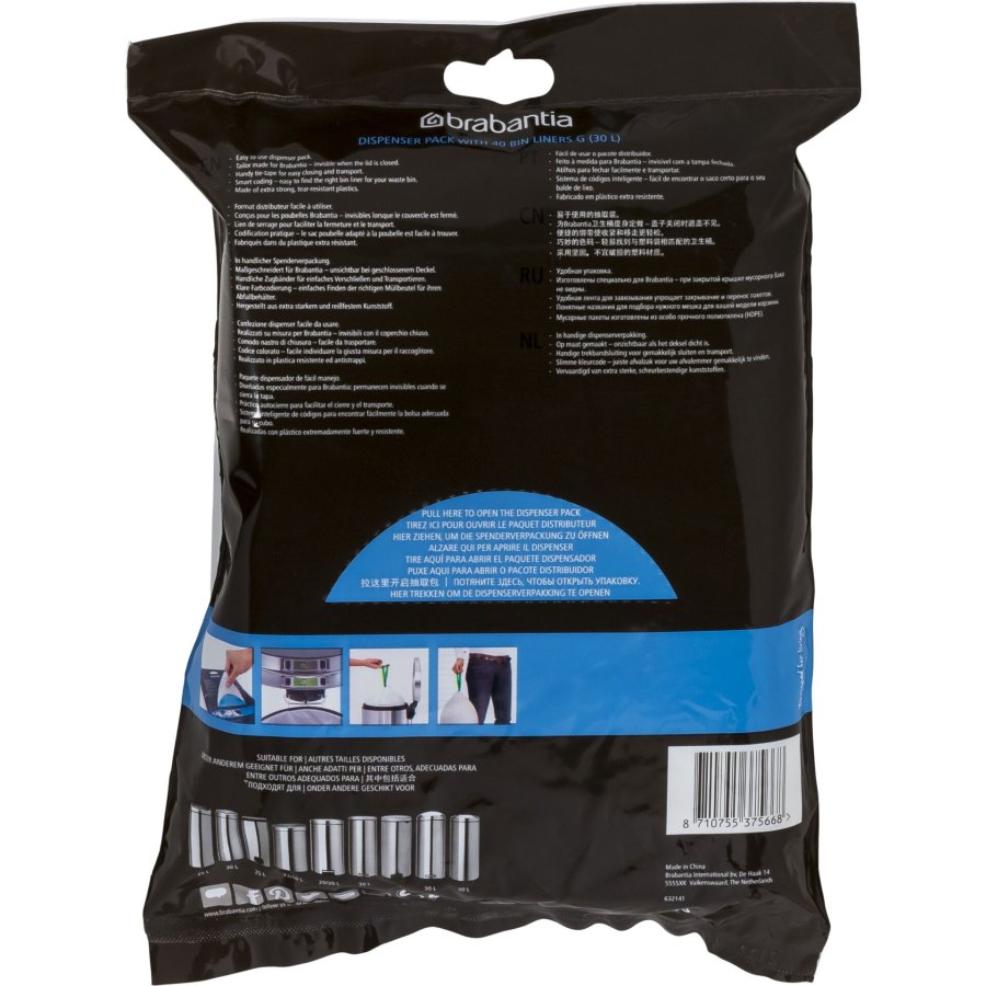 Brabantia PerfectFit Bin Liner Type G 25-30 L, 40 Bags #2