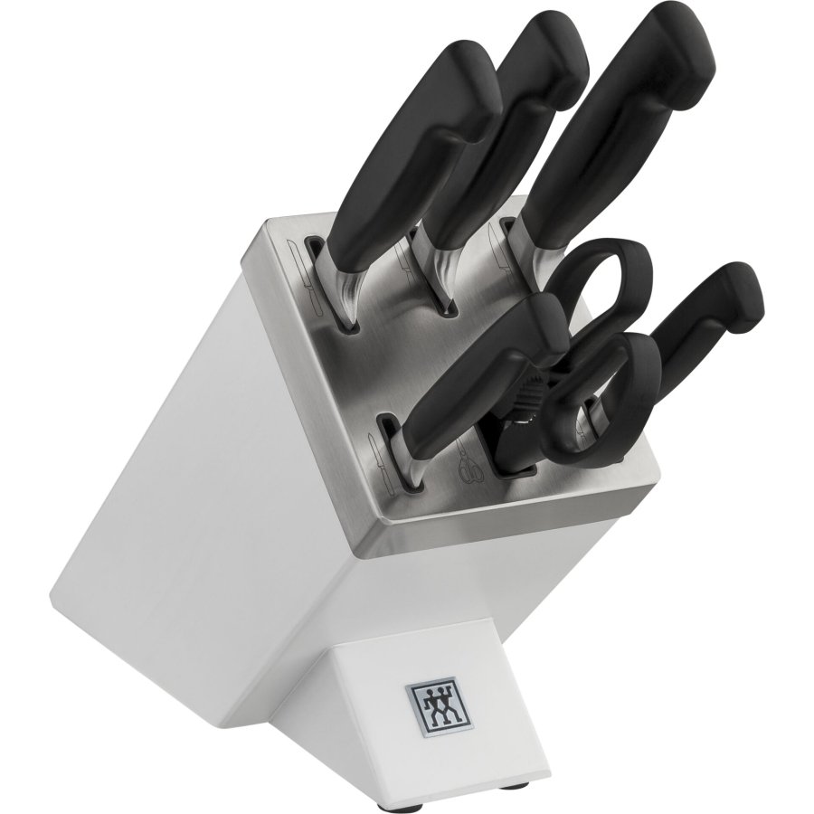 ZWILLING FOUR STAR 35148-207-0 kkkenbestik & kniv blokst 7 stk Hvid #1