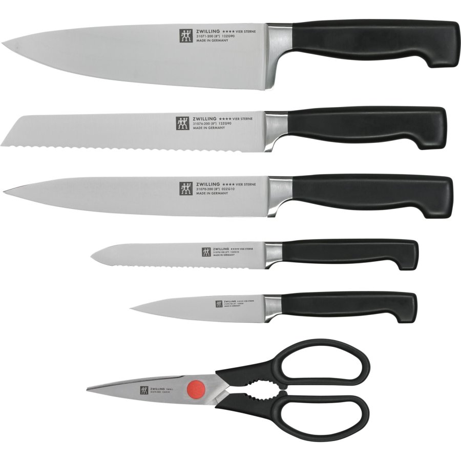 ZWILLING FOUR STAR 35148-507-0 kkkenbestik & kniv blokst 7 stk Gr #3