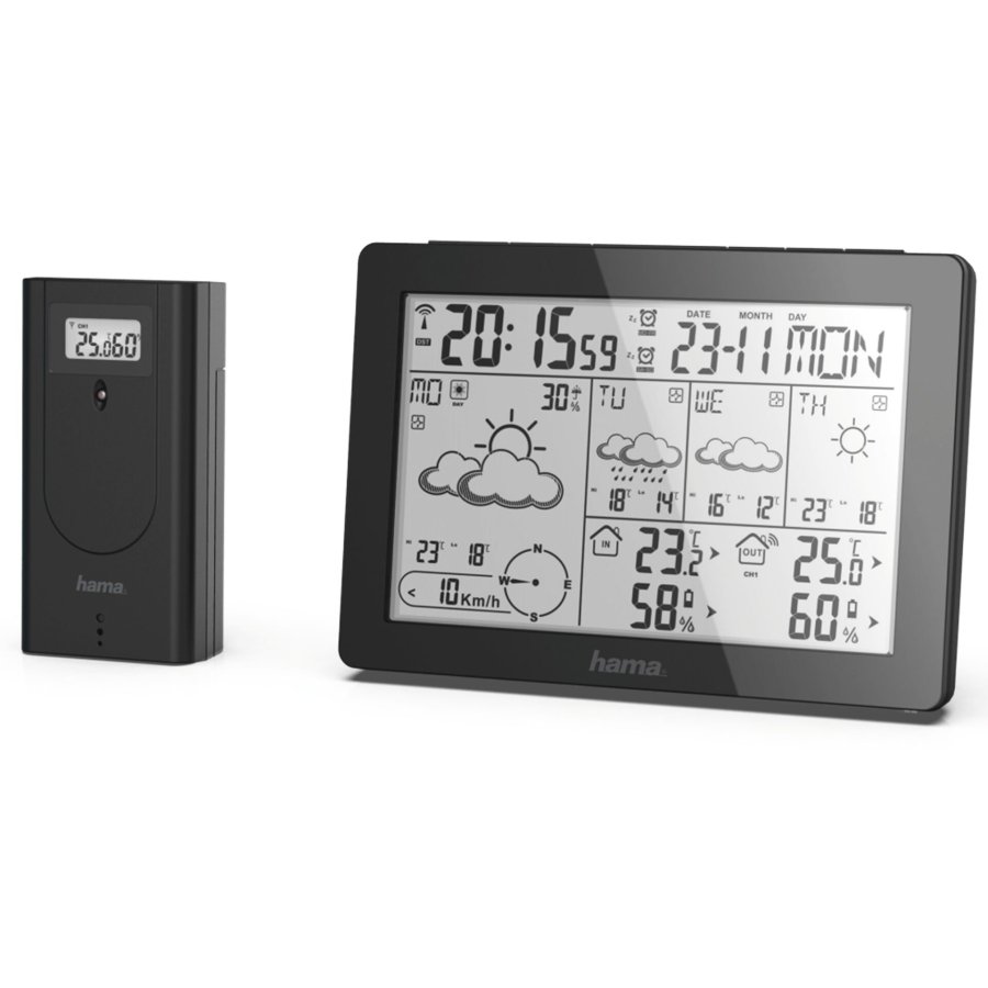 Hama Weather Forecast Center Meteotime , black        186369 #1