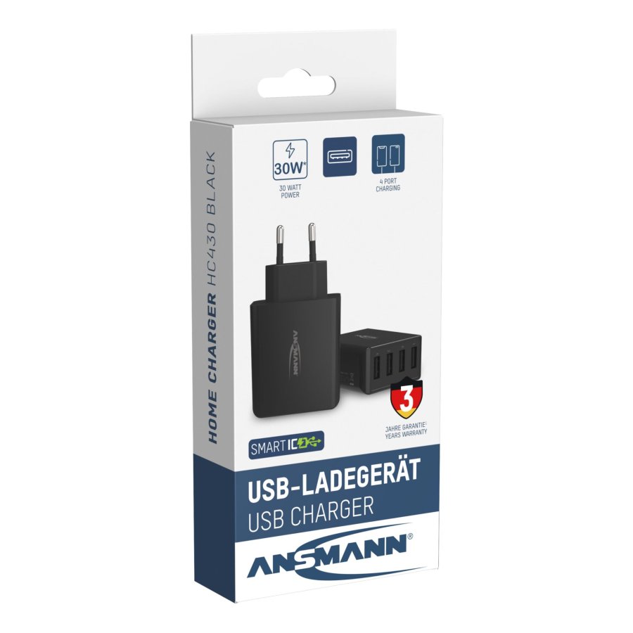 Ansmann Home Charger HC430 4xUSB 3000mA black #10
