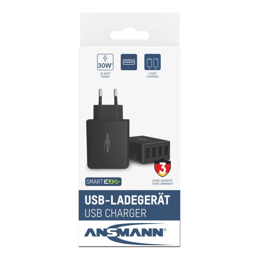 Ansmann Home Charger HC430 4xUSB 3000mA black #11