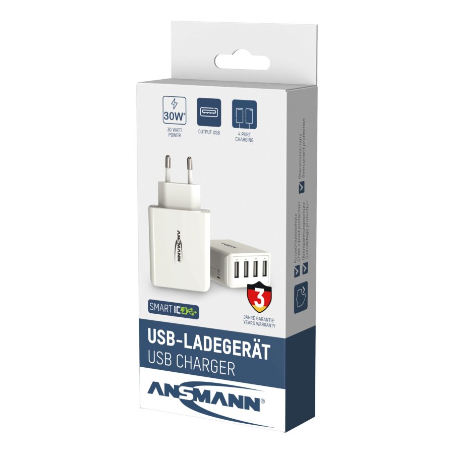 Ansmann Home Charger HC430 4xUSB 3000mA white #9