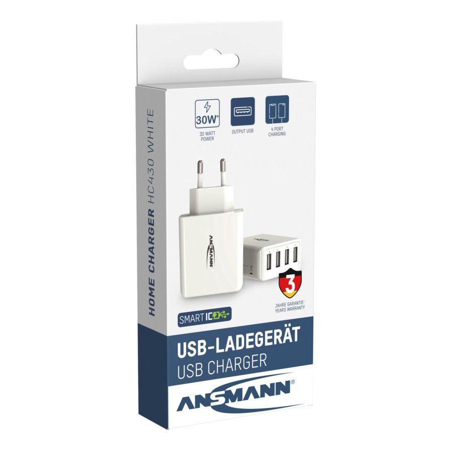 Ansmann Home Charger HC430 4xUSB 3000mA white #10