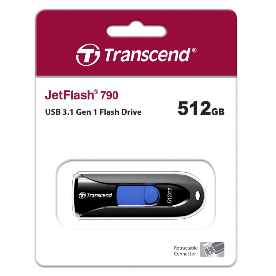 Transcend JetFlash 790     512GB USB 3.1 Gen 1 Black #5