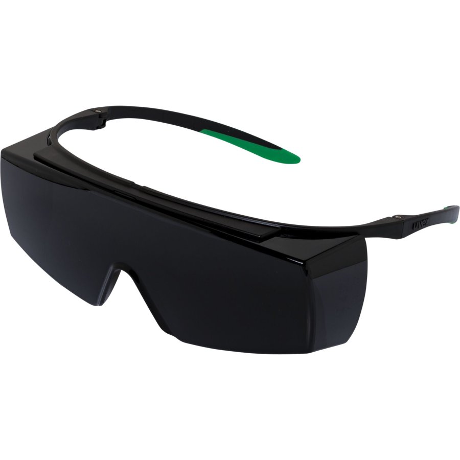 uvex super f OTG welding safety spectacles black/green #2
