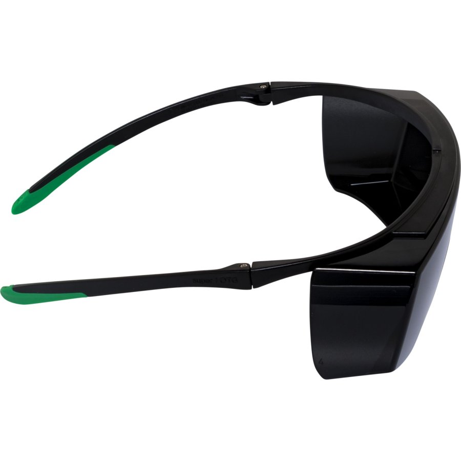 uvex super f OTG welding safety spectacles black/green #3
