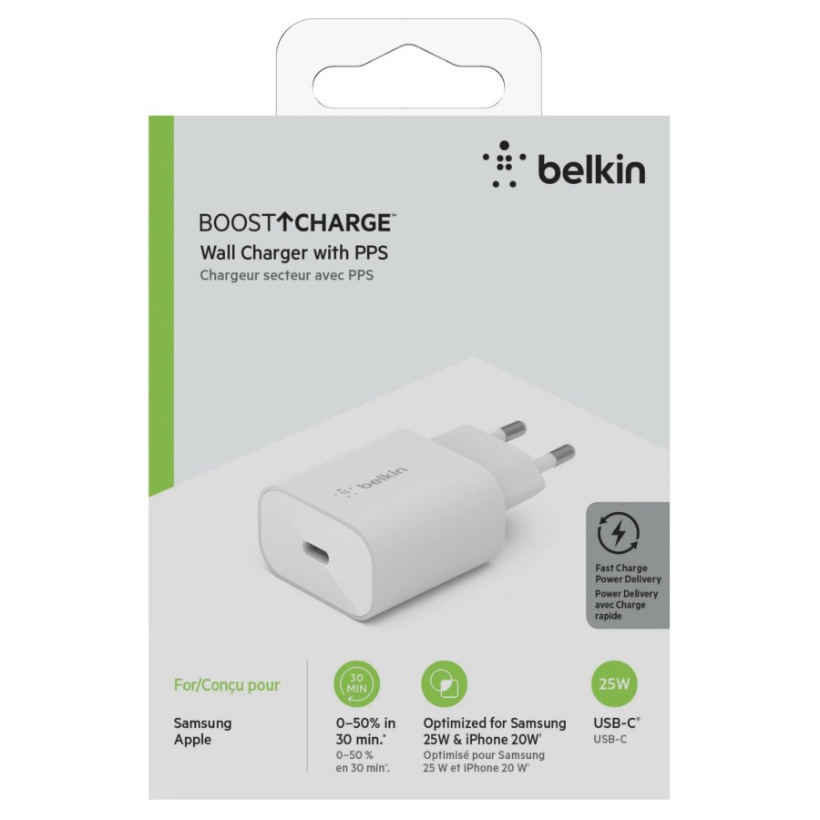 Belkin BOOST Charge 25W USB-C Charger + PD, white WCA004vfWH #6
