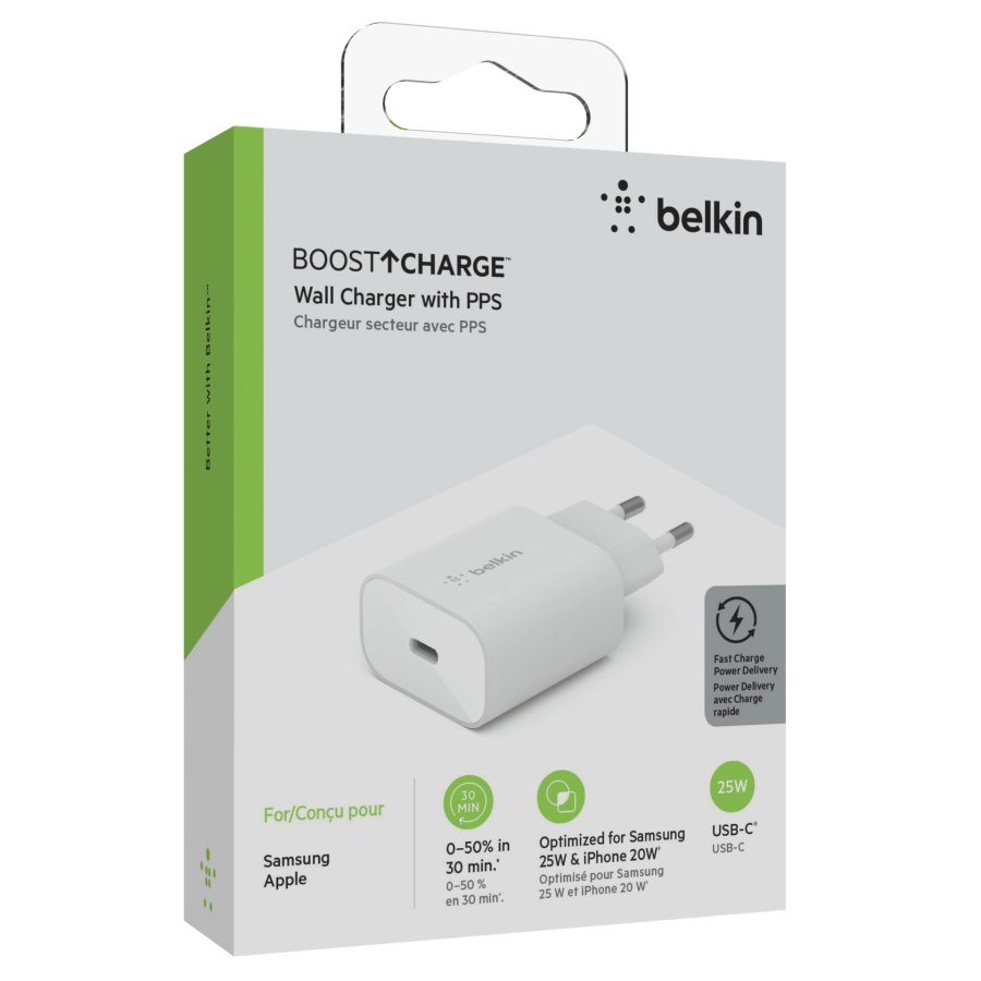 Belkin BOOST Charge 25W USB-C Charger + PD, white WCA004vfWH #7