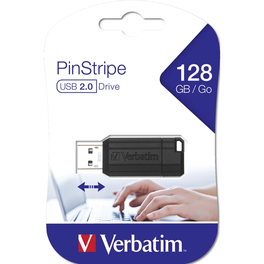 Verbatim Store n Go        128GB Pinstripe USB 2.0 black    49071 #1